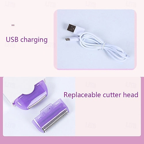 🏷️ Appareil rechargeable, rasage sans douleur visage et corps pour tous types de peaux. - Beauty Diams .com