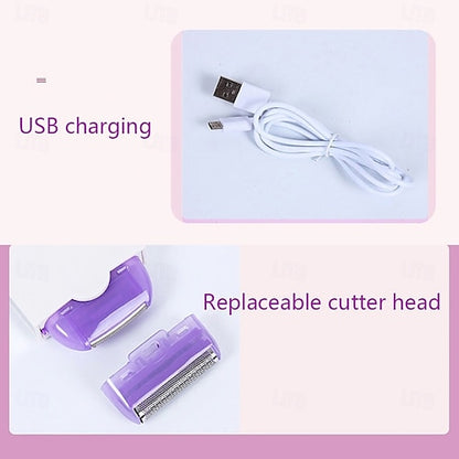 🏷️ Appareil rechargeable, rasage sans douleur visage et corps pour tous types de peaux. - Beauty Diams .com