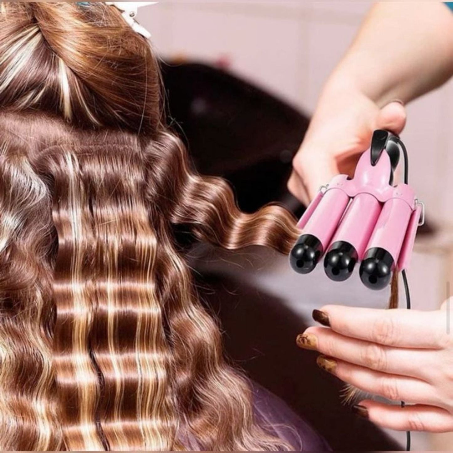 Fer à Boucler Premium, pour faire des cheveux gaufrés facilement